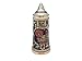 Essence of Europe Gifts 1 Liter | OktoberfestHaus Large Beer Stein Tankard Mug Hand-Painted Engraved Munich Oktoberfest Beer Stein With Metal Lid Beer Mugs for Men