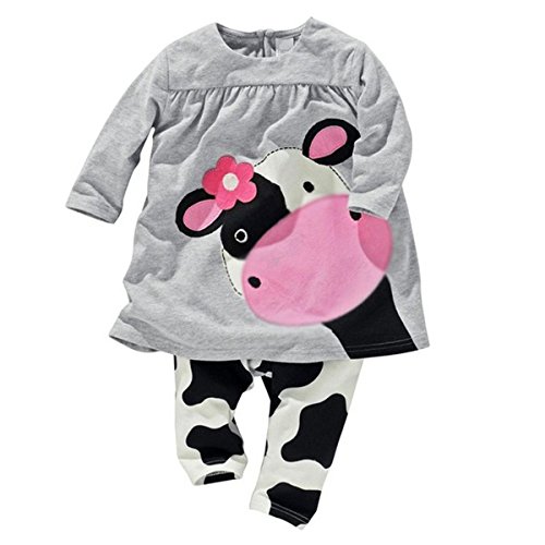 2016 baby girl clothes casual long-sleeved Dress-shirt+Pants suit