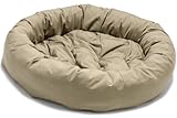 IMAGE OF Dog Gone Smart Bed Canvas Donut Pet Bed, Khaki, Large, 42