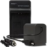 NEW CHARGER + BATTERY for JVC BN-VF808U BN-VF815U BN-VF823U + car plug