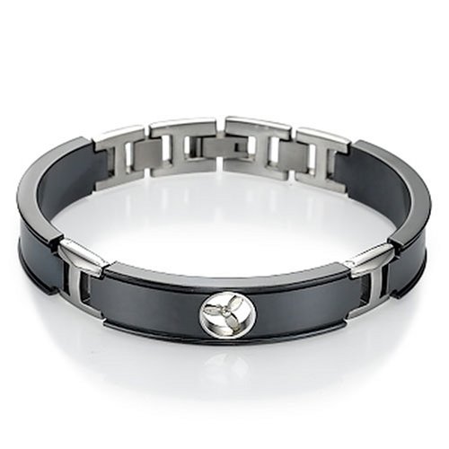 Fly Naked Black Titanium Propeller Bracelet