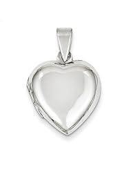 Sterling Silver Domed Heart Locket