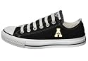 Converse Chuck Taylor All Star Lo Top Black Appalachian State University Logo Canvas