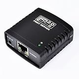 AGPtek USB 2.0 Ethernet Network Print Server Printer Share Hub