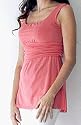 Juliet Silky Smooth Eco-Friendly Bamboo Fabric Nursing Top - (Olive, Coral)