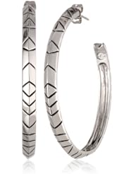 House of Harlow 1960 Engraved Hoop Earrings