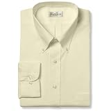 Van Heusen Men's Long Sleeve Easy Care Pinpoint Oxford Solid Shirt, Maize, 14.5 - 32/33