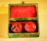 418zhSoOsqL. SL160  Bonsai Boys Cloisonne Exercise Balls One Dragon and One Chicken Design