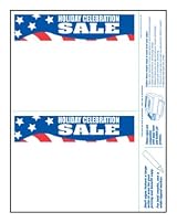 Holiday Celebration Sale - Medium Item Price Shelf Signs (200pk) - 7