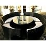 Stunning Columbian Rattan Curved Bench Garden / Conservatory Furniture Set 8-12