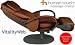 Human Touch Robotic Massage Chair Recliner Brown Easy Care Faux Leather Vinyl HTT-10 / HT-120