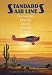 Huge Vintage Standard Airline Airplane Travel Art Poster Print Kerne Erickson
