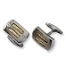 Titanium Gold Accent Cuff Links