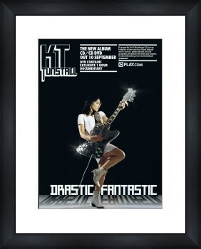 KT TUNSTALL Drastic Fantastic - Custom Framed Original Ad - Framed Music Poster/Print