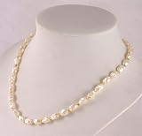 Image of 16 or 17 inch fashion necklace faux river pearl design in plastic