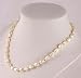 16 or 17 inch fashion necklace faux river pearl design in plastic