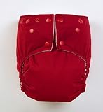 Crimson Snap All In One AIO One Size Cloth Diaper by Mommy's Touch