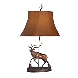 Kichler Lighting 70636 Dakota Ridge Stag 25-Inch Portable Desk Lamp, Tawny Brown Leather-Look Oval Soft Back Shade
