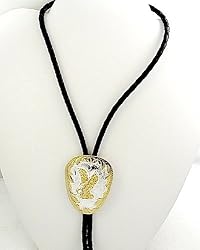 German Silver Eagle Bolo Tie