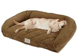 Deep Dish Therapeutic Memory Foam Dog Bed X LARGE LIGHT BROWN