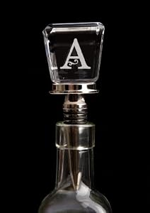 Monogram Glass Wine Stopper - A