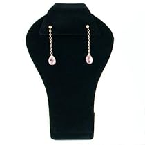 Black Velvet Earring Display Jewelry Showcase Stand Black Velvet Earring Display Jewelry Showcase Stand