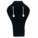 Black Velvet Earring Display Jewelry Showcase Stand