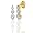 14k Yellow Gold 3-Stone Round Shared Prong Earrings (1 cttw, I-J Color, I1-I2 Clarity)