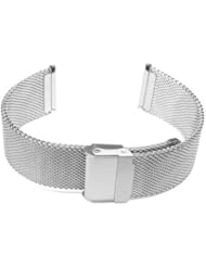 22mm Stainless Steel Wire Mesh Watch Band Bracelet Strap for Your Dress Watch