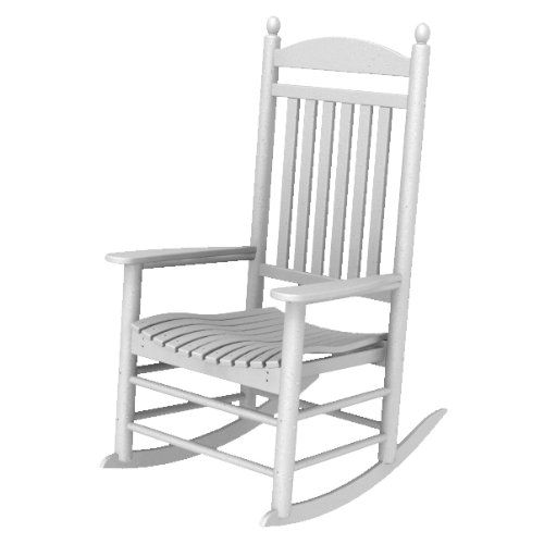 Polywood Rocker Collection Jefferson Rocker with Slat Back