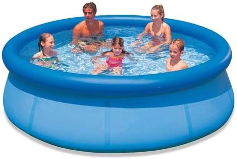Large Fast Set Pool - 8 Ft Quick Set Family Pool Garden Splash Paddling Pools 8 Foot Round Pool by FAMILY SWIMMING POOL