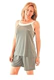 418ztSlLIWL. SL160  WICKING JENNIFER SHORTY PAJAMA SET FOR NIGHT SWEATS AND HOT FLASHES  (S XL) (X Large / 16/18, Fuchsia)