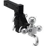 Northern Industrial Adjustable Tri-Ball Mount with Hook