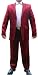 Herren Anzug Glanz Rot / Bordeaux tailliert Herrenanzug von stahl-moden Glanzanzug Sakko mit Hose