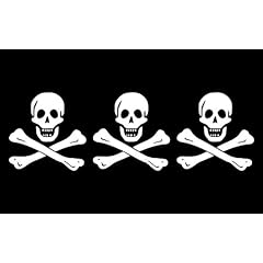 5 x PREMIUM Aufkleber PIRAT Christopher Condent Pirates Gr�sse: 8,4 x 5,4 cm -- ideal f�rs Auto Biker Motorrad Sticker Motorr�der Autoaufkleber -- mit Schutzlaminat und Transferfolie -- Made in Germany -- Sehr lange Haltbarkeit !!