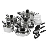 Everyday Kitchen 15-pc. Stainless Steel Cookware Set