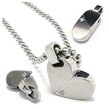 (Price/piece)Alice 316L Stainless Steel Silver Alterable Heart-Shape Pendant, Jewelry Gift, Gift ideas