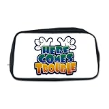 Best Sale Artsmith, Inc. Toiletry Travel Bag Here Comes Trouble Stores