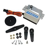 Bastens alloy cased digital coreless metal gear Servo / Standard Size / 166 oz-in ( 12 kg-cm ) @ 4.8 V / 200 oz-in ( 15 kg-cm ) @ 6.0 V / 75g / 0.2 sec for 1/10 scale RC including the Traxxas 2x4 4x4 VXL Raptor Stampede - Summit - Rustler - Bandit - Slash - XO-1 - E-Revo - E-Maxx - Axial crawlers - and more- a must upgrade or a high capacity alternative replacement - a factory fit! -