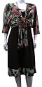 Womens 3/4 Sleeve 2 piece Floral Print Dress