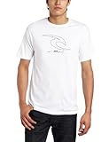 IMAGE OF Rip Curl Men's Pinline Short Sleeve Tee, White, X-Large