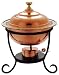Old Dutch 12 x 15 Round Decor Copper Chafing Dish,  3 Qt