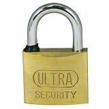 Ultra Hardware 56018 1-Inch Five Pin Standard Shackle Keyed Alike, Solid Brass