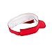 MuLuo Golf Tennis Baseball Summer Visor Cap Cotton Kids Boys Girls Sunhat Red