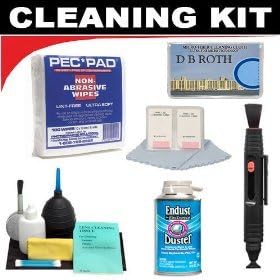 Lenspen Lens Cleaning System + Photographic Solutions PEC-PAD Non Abrasive Wipes (100 Wipes) + Hurricane Blower + Deluxe DB ROTH Cleaning Kit For The Canon Rebel XTI, XT, S70, S60, S50, S45, S40, S30 Digital Cameras