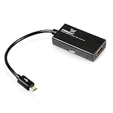Cablesson MHL (MicroUSB) to HDMI (Female) Adapter – Black – for Samsung Galaxy S2, HTC Evo 3D, HTC Evo 4G Tablet, HTC Sensation 4G, Sprint Epic 4G Touch, Galaxy Nexus