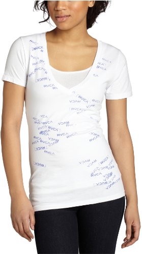 RVCA Junior's Stampede V-Neck Tee