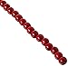 Darice 14mm Wood Bead Garland, 9-Feet, Burgundy