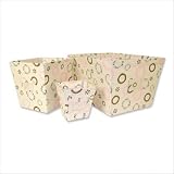 Trend Lab Sweet Safari Pink 3 Piece Wire Frame Fabric Storage Bin Set 109024