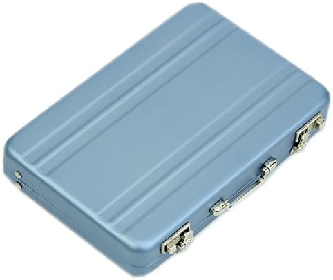 Stylish Mini Briefcase Card Holder - Business Cardcase Credit Card Holder (Blue)